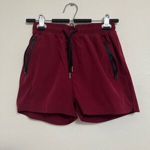 Men's Burgundy Shorts